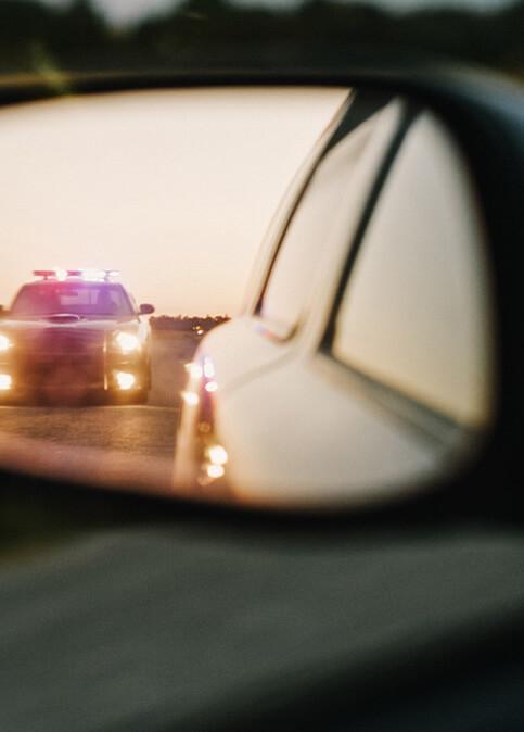 Police Pulling Over Driver Image